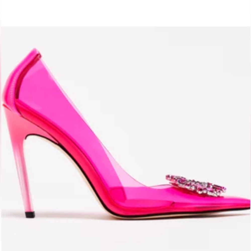 NEW CINDER-F*CKING-RELLA PUMP PINK (box and Duffy bag included) - Picture 4 of 8